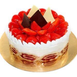 Tarta de fresa batida